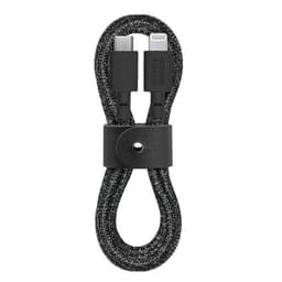 Кабель Native Union Belt Cable USB-C / Lightning 1,2м, черный photo 1
