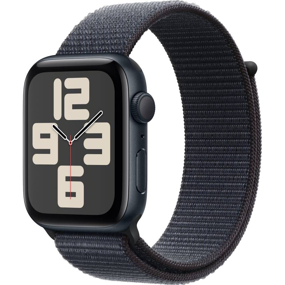 Apple Watch SE GPS  (корпус - темная ночь, 44mm ремешок Sport Loop чернила, размер One Size)— фото №0