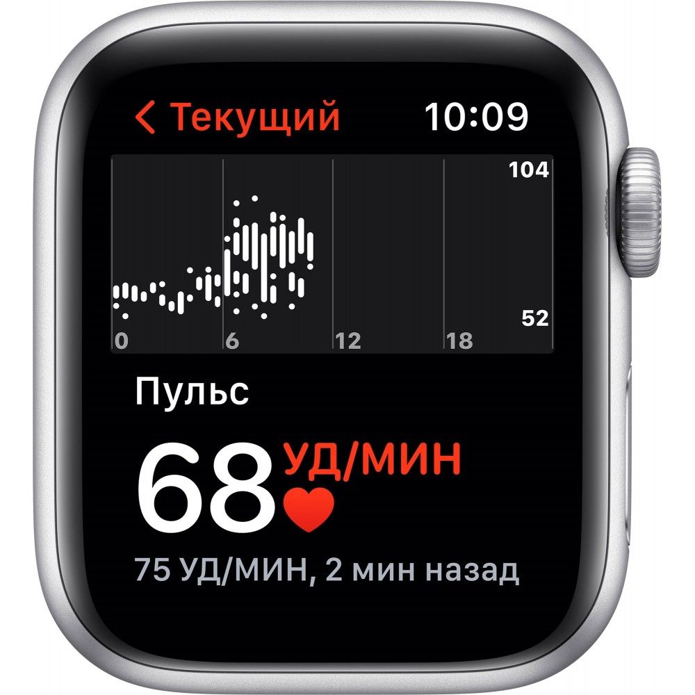 Apple Watch SE GPS 40mm (корпус - серебристый, спортивный ремешок цвета синий омут)— фото №3