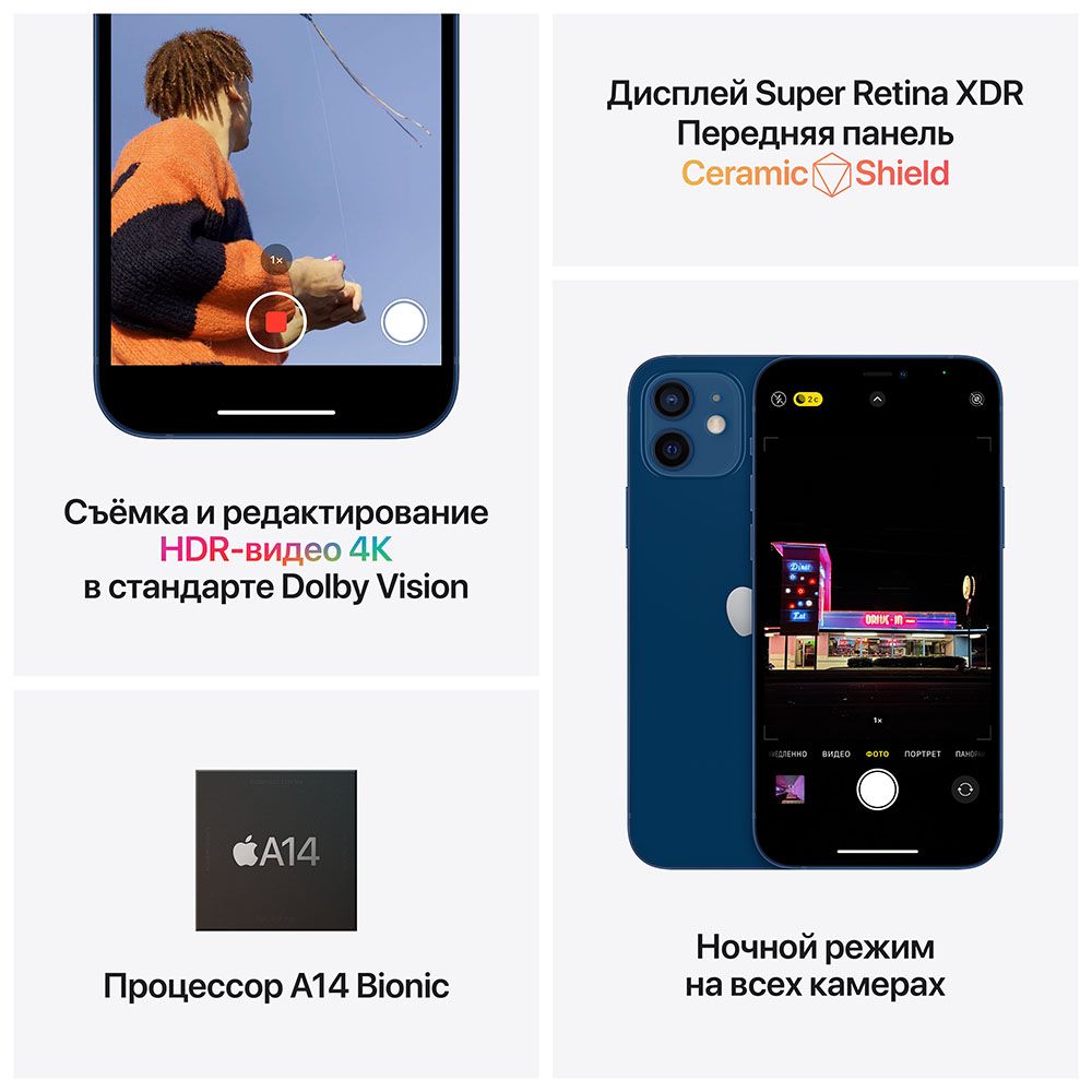 iPhone 12 mini 128Gb, синий— фото №4