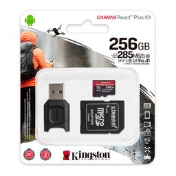 Карта памяти microSDXC Kingston Canvas React Plus, 256GB— фото №2