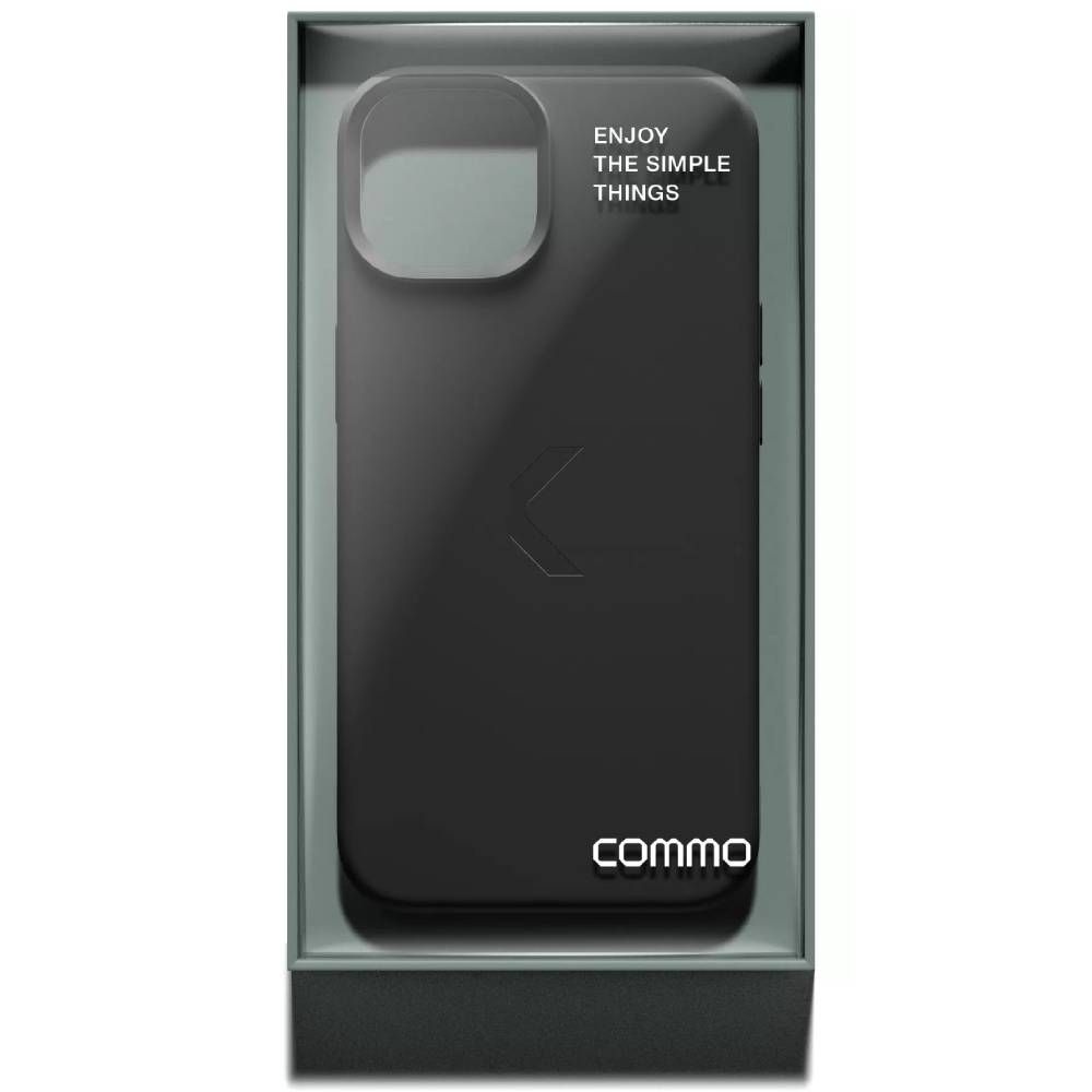 Чехол-накладка COMMO Shield Case для iPhone 14, силикон, черный— фото №1