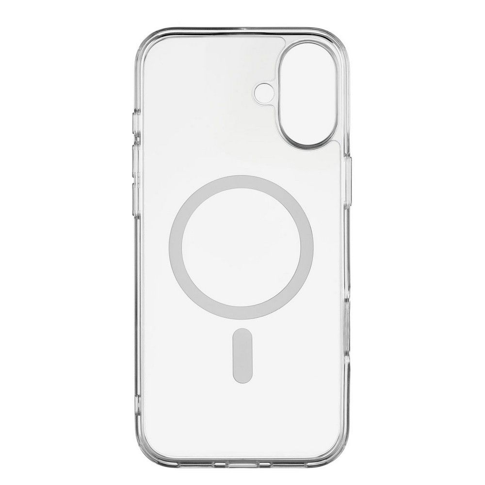 Чехол-накладка uBear Real Mag Case для iPhone 16 Plus, полиуретан, прозрачный— фото №0