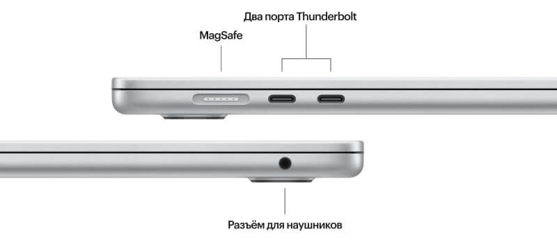 2024 Apple MacBook Air 13.6″ серебристый (Apple M3, 16Gb, SSD 512Gb, M3 (10 GPU))— фото №5