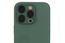 Чехол-накладка VLP Glaze Case для iPhone 15 Pro, полиуретан, темно-зеленый— фото №1