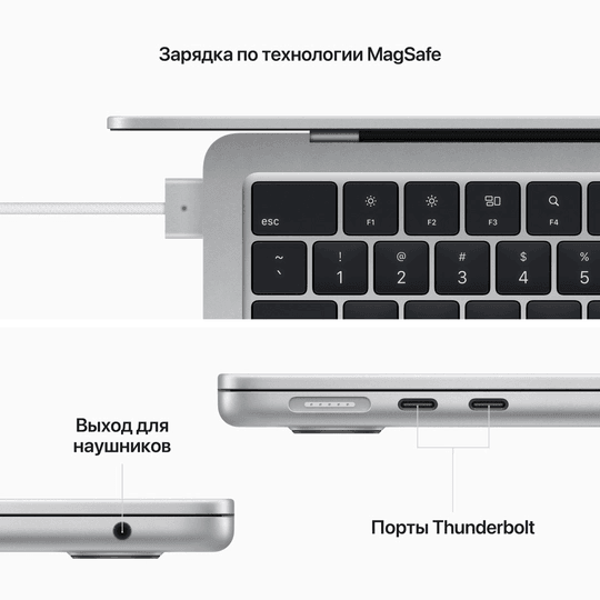 2022 Apple MacBook Air 13.6″ как новый «тёмная ночь» (Apple M2, 8Gb, M2 (8 GPU))— фото №7