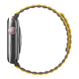 Ремешок Uniq Revix для Apple Watch 45/49mm, Силикон, горчичный/хаки— фото №3