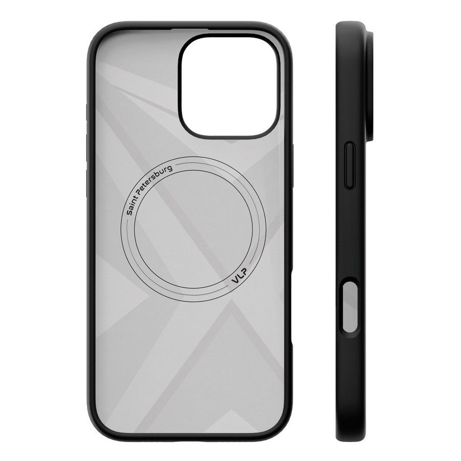 Чехол-накладка VLP Aster Case для iPhone 16 Pro, силикон, черный— фото №4