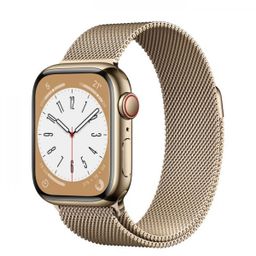 Apple Watch Series 8 GPS + Cellular 41mm (корпус - золотой, IP6X)— фото №0