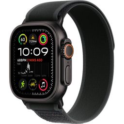 Apple Watch Ultra 2 GPS + Cellular 49mm (корпус - черный титан, ремешок Trail Loop черный, IP6X)— фото №0