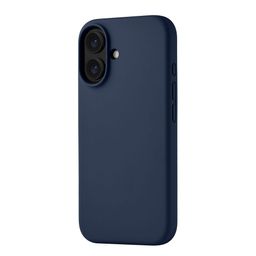 Чехол-накладка uBear Touch Mag Case для iPhone 16, силикон, темно-синий— фото №1