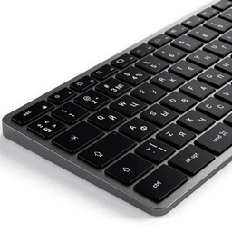 Клавиатура Satechi Slim X3 Bluetooth Backlit Keyboard, серый космос— фото №2