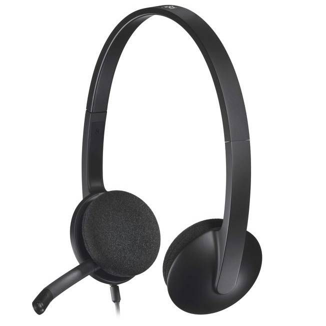 Гарнитура Logitech USB Headset H340, черный— фото №1