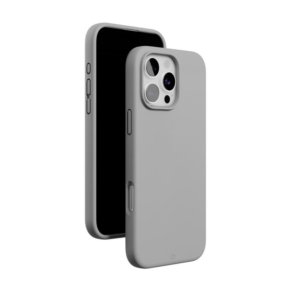 Чехол-накладка VLP Aster Case для iPhone 16 Pro, силикон, серый— фото №3