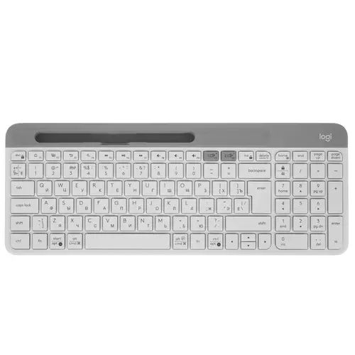 Клавиатура Logitech K580 Slim Multi-Device Bluetooth, белый+серый— фото №0