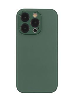 Чехол-накладка VLP Glaze Case для iPhone 15 Pro, полиуретан, темно-зеленый— фото №0