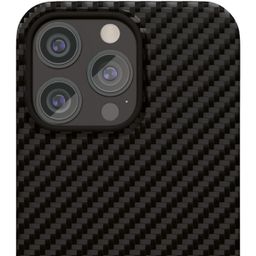 Чехол-накладка VLP Kevlar Case для iPhone 15 Pro, кевлар, черный— фото №1