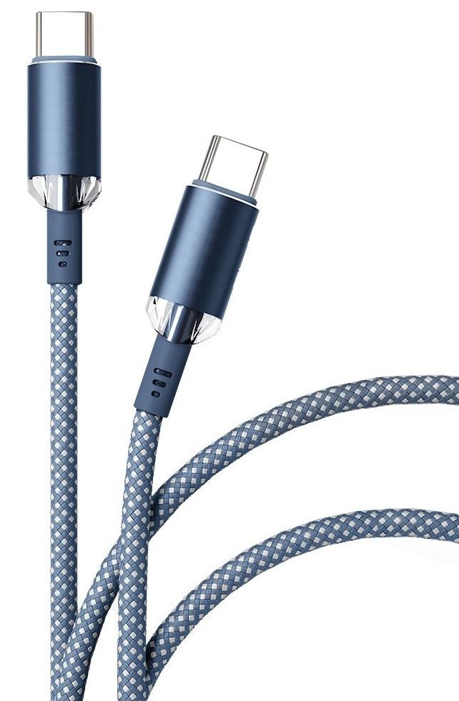 Кабель VLP Diamond Cable USB-C / USB-C 1,2м, темно-синий— фото №0