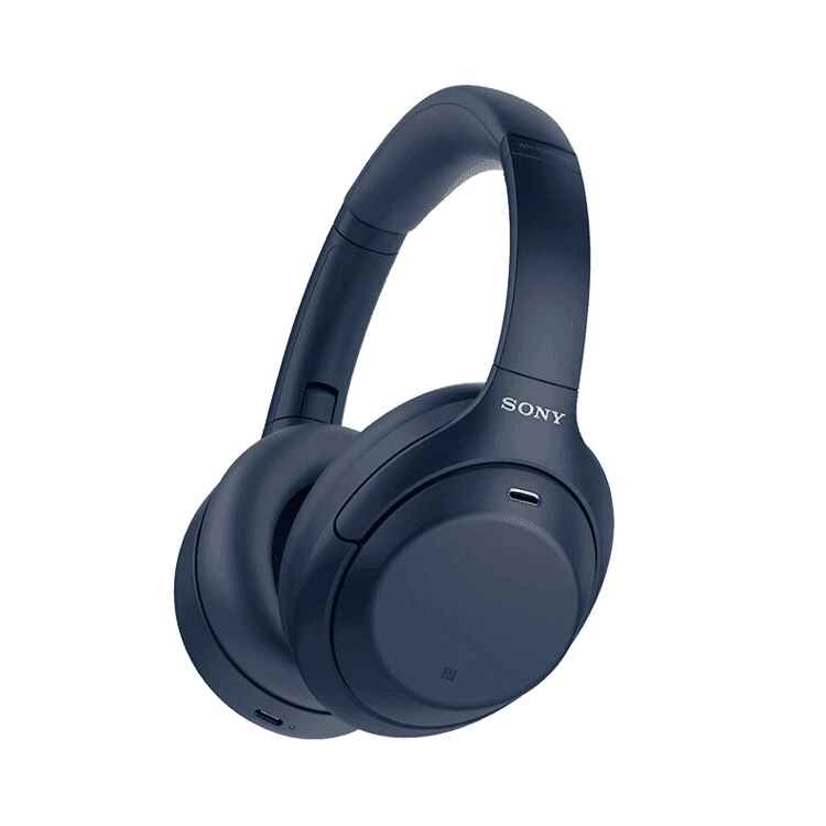 Беспроводные наушники Sony WH-1000XM4, синий— фото №0