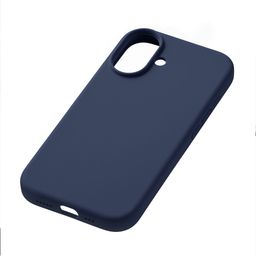 Чехол-накладка uBear Touch Mag Case для iPhone 16, силикон, темно-синий— фото №4