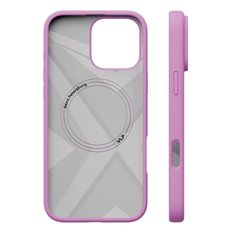 Чехол-накладка VLP Aster Case для iPhone 16 Pro Max, силикон, розовый— фото №4