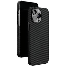 Чехол-накладка VLP Kevlar Case для iPhone 16 Pro Max, кевлар, черный— фото №2