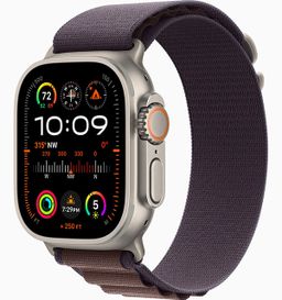 Apple Watch Ultra 2 GPS + Cellular 49mm (корпус - титан, ремешок Alpine Loop индиго, IP6X)— фото №0