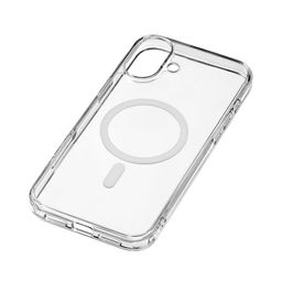 Чехол-накладка uBear Real Mag Case для iPhone 16 Plus, полиуретан, прозрачный— фото №4