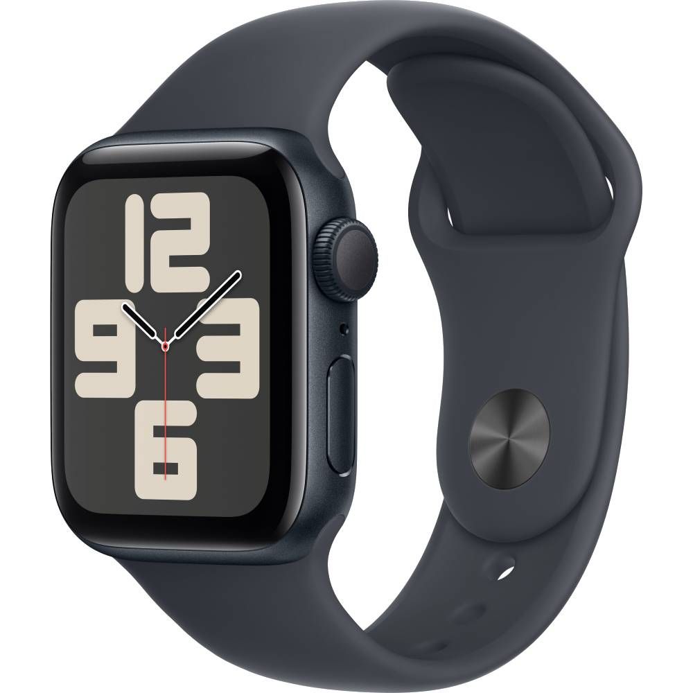 Apple Watch SE GPS  (корпус - темная ночь, 40mm ремешок Sport Band темная ночь, размер M/L)— фото №0