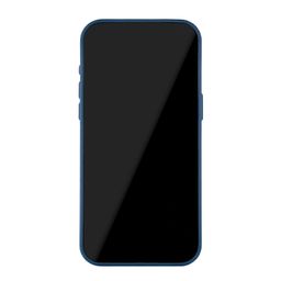 Чехол-накладка uBear Capital Case для iPhone 15 Pro, кожа, синий— фото №3