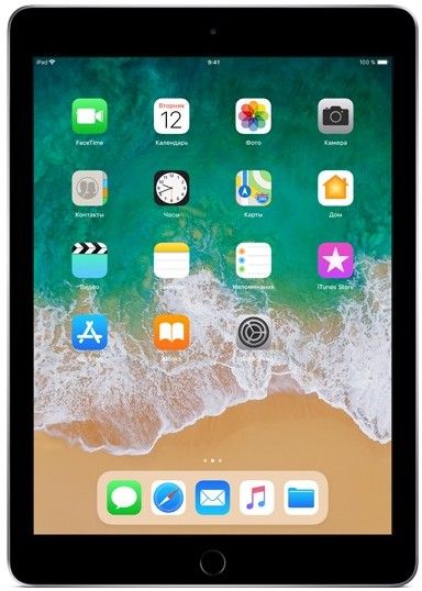 2018 Apple iPad 9,7″ (128Gb, Wi-Fi, серый космос)— фото №0