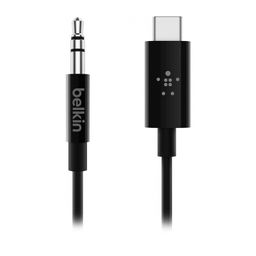 Кабель Belkin mini-jack 3.5 mm / USB-C, 1,6м, черный— фото №6