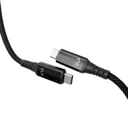 Кабель VLP Thunder USB-C / USB-C, A, 240Вт  1м, черный— фото №1