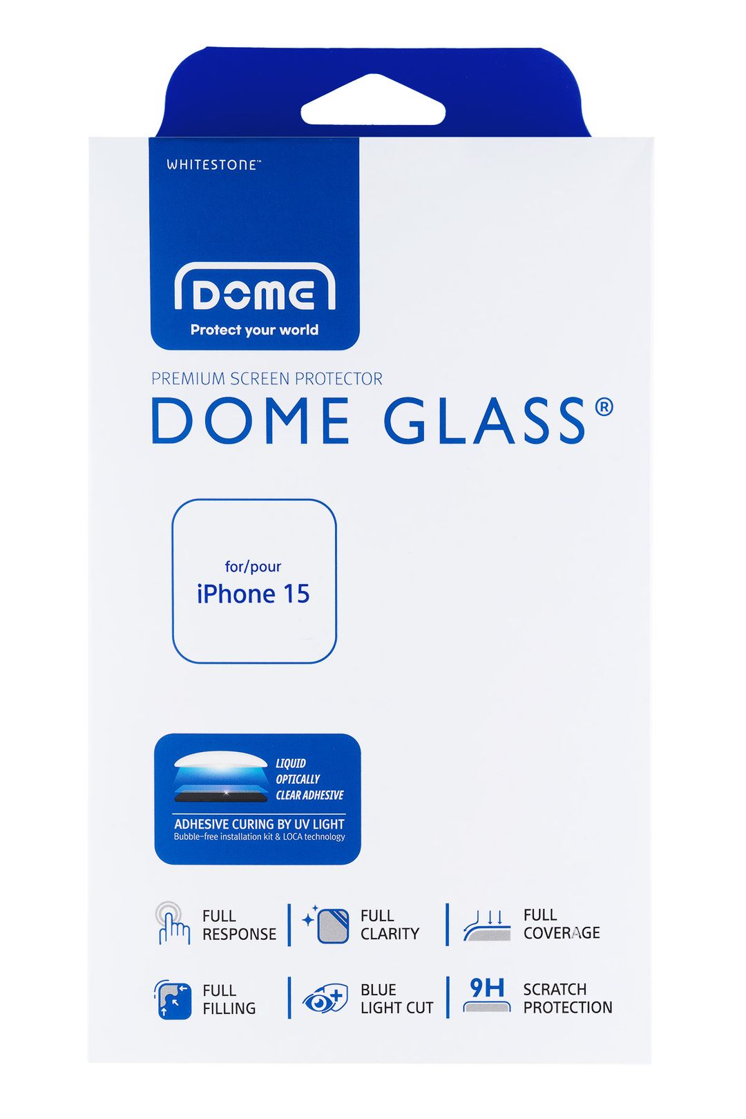 Защитное стекло Whitestone Dome glass для iPhone 15— фото №1