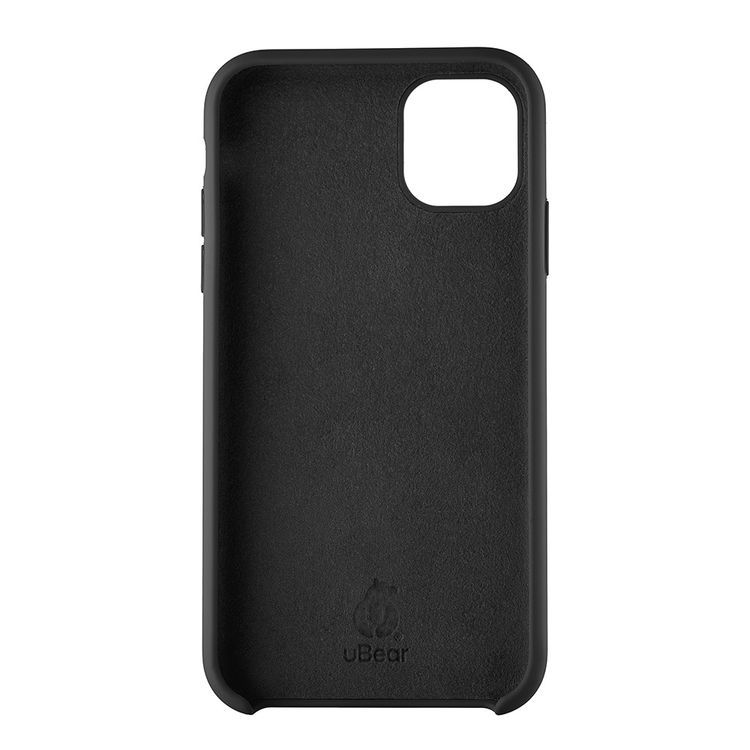 Чехол-накладка uBear Touch Case для iPhone 11, силикон, черный— фото №0