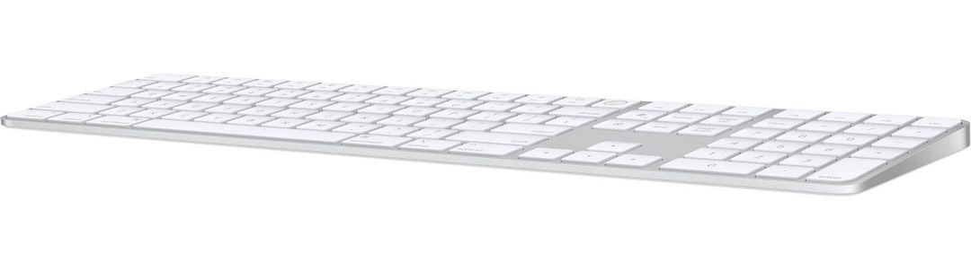 Клавиатура Apple Magic Keyboard с Touch ID и цифровой панелью, серебристый+белый— фото №1