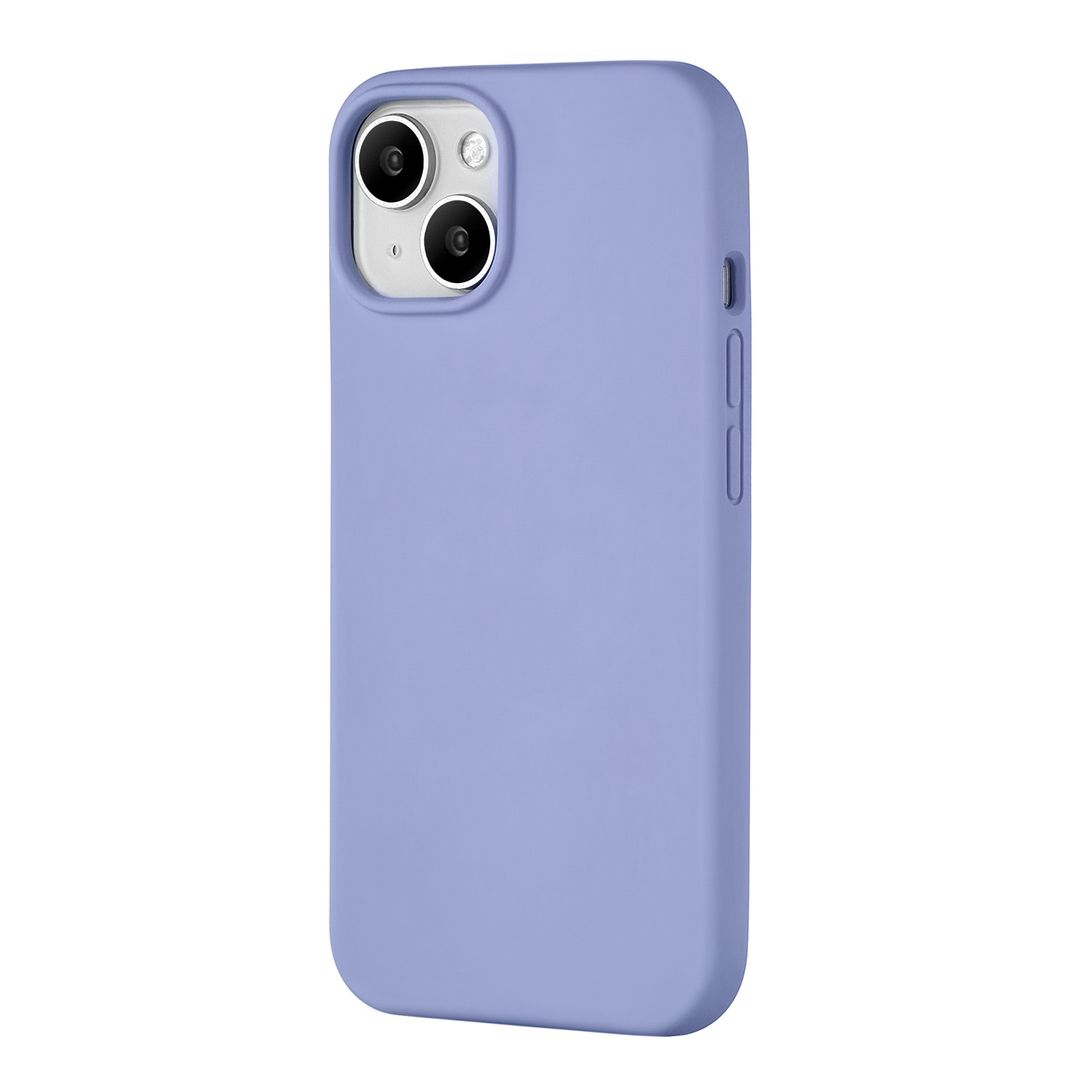 Чехол-накладка uBear Touch Mag Case для iPhone 15, силикон, фиолетовый— фото №1