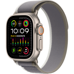 Apple Watch Ultra 2 GPS + Cellular 49mm (корпус - титан, ремешок Trail Loop зеленый/серый, IP6X)— фото №0