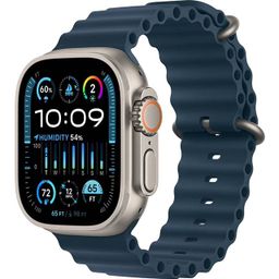 Apple Watch Ultra 2 GPS + Cellular 49mm (корпус - титан, ремешок Ocean Band синий, IP6X)— фото №0