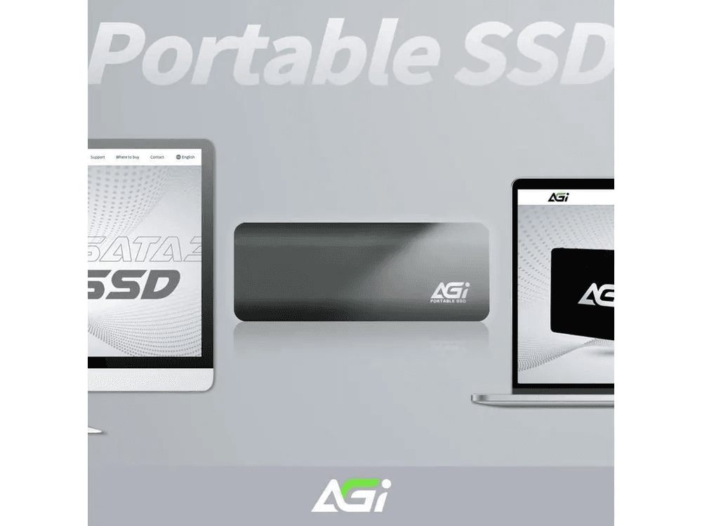 Внешний SSD накопитель AGI ED198, 2048GB. черный— фото №3