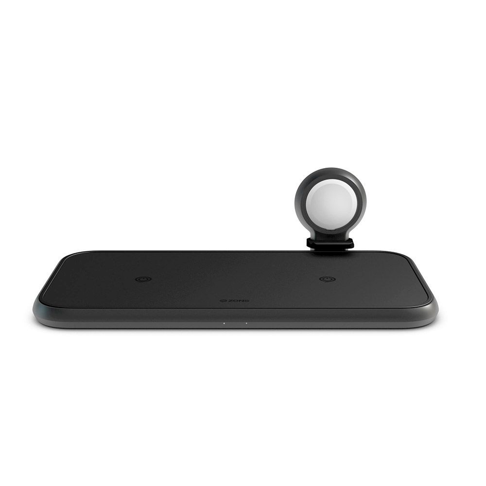 Зарядное устройство беспроводное Zens Aluminium 4 в 1 + Apple Watch MFI, 45Вт, черный— фото №3