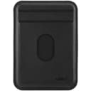 Кардхолдер uBear Split MagSafe, экокожа, черный
