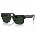 Умные очки Ray-Ban Wayfarer Matte Black Graphite Green Transitions M, черный