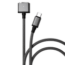 Кабель VLP Nylon Cable USB-C / MagSafe 2м, серый космос