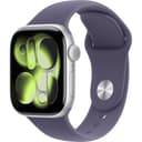 Смарт-часы Apple Watch Series 11 GPS 42mm (корпус - серебристый, ремешок Sport Band фиолетовый, размер S/M)