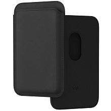 Кардхолдер VLP MagSafe, экокожа, черный - 0