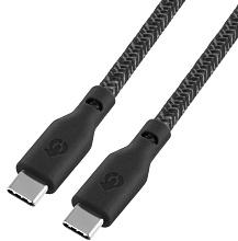 Кабель uBear Trend USB-C / USB-C, 240Вт 2,4м, черный - 1