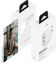 Зарядное устройство сетевое uBear Motion, 67Вт, белый - 3