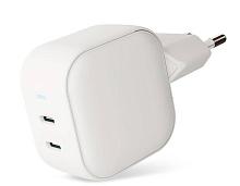 Зарядное устройство сетевое VLP G-Charge 2x USB-C, 45Вт, белый - 1