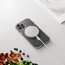 Чехол-накладка uBear Real Mag Case для iPhone 13 Pro, поликарбонат, прозрачный - 3